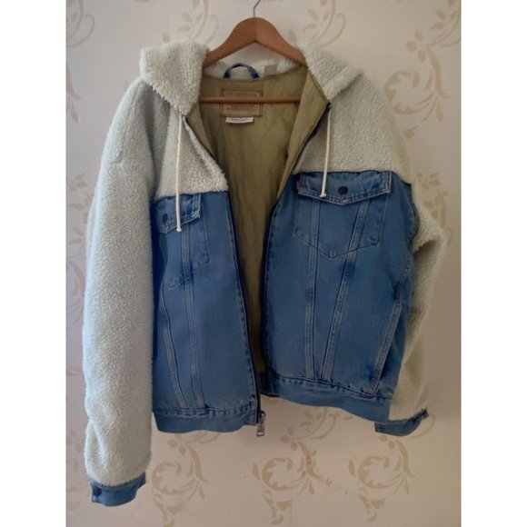 Levi's® Premium HOODED HYBRID SHERPA TRUCKER JACKE